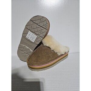 New Bearpaw Women's Loki Slippers | Hickory FUR STACKED BEAR Size 6
